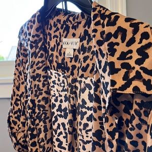 Leopard print dress WITH POCKETS